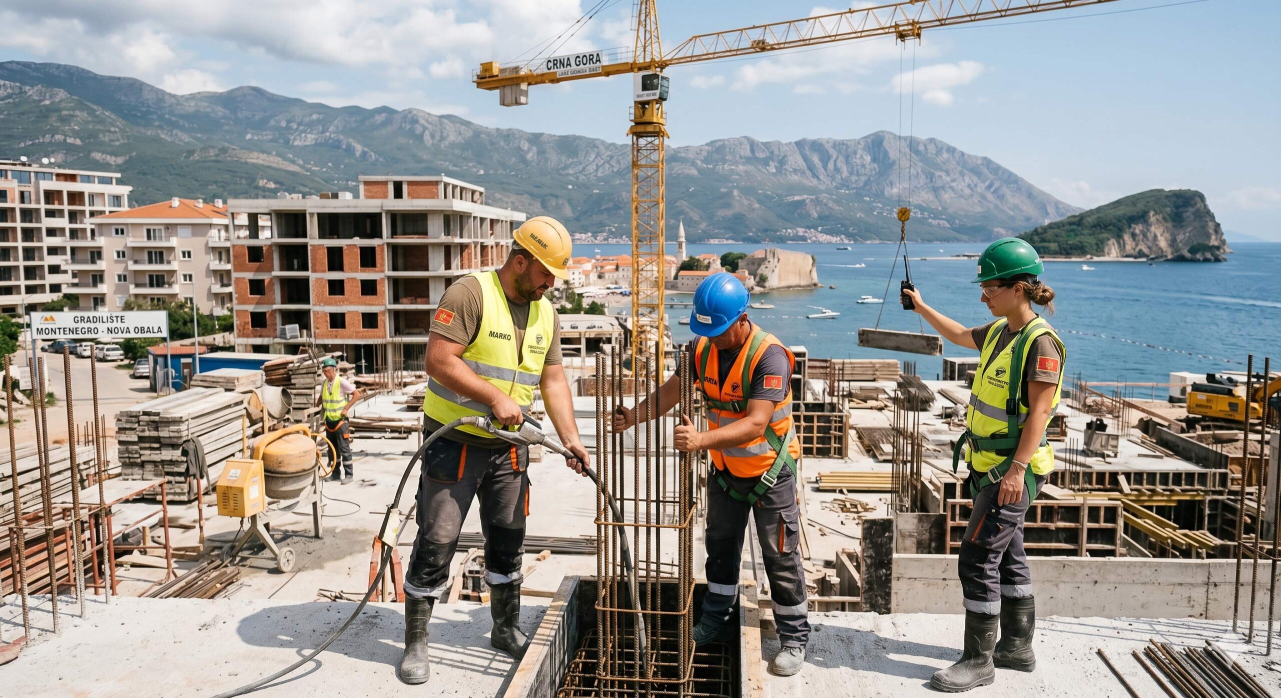 Construction Workers Montenegro Made up